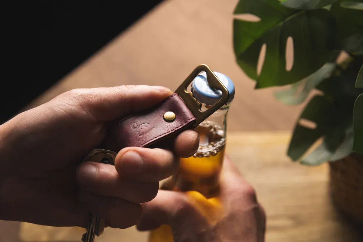 Snakehive Accessories Leather Bottle Opener Vintage Leather Bottle Opener | Leather Accessories