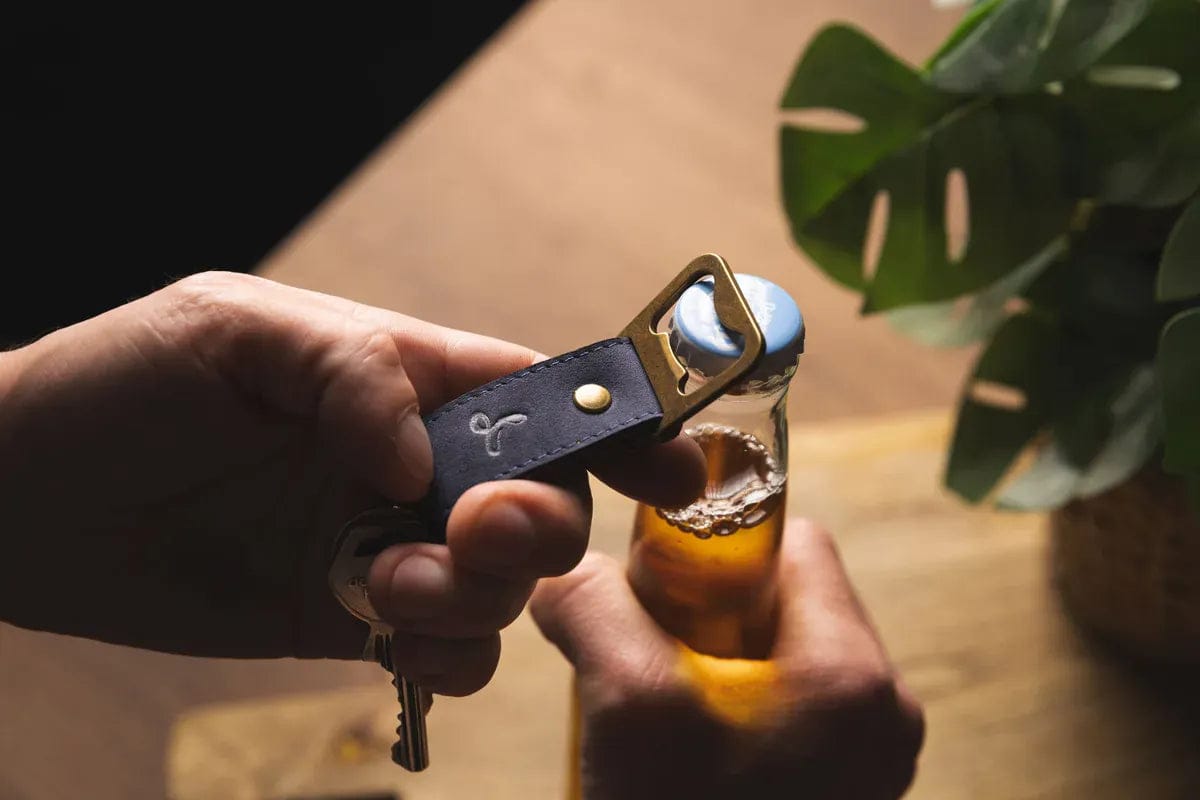 Snakehive Accessories Leather Bottle Opener Vintage Leather Bottle Opener | Leather Accessories