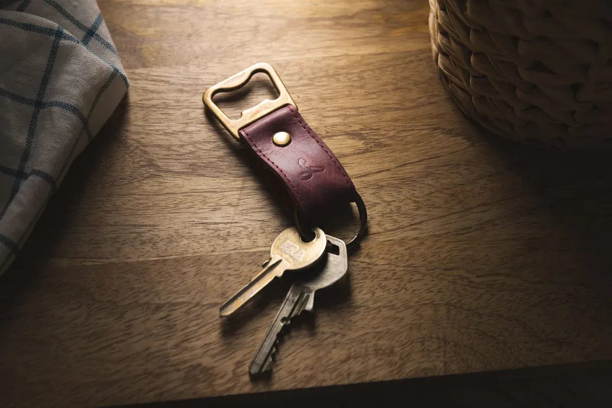 Snakehive Accessories Leather Bottle Opener Vintage Leather Bottle Opener | Leather Accessories