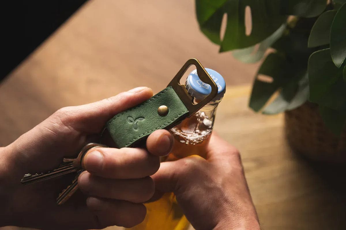 Snakehive Accessories Leather Bottle Opener Vintage Leather Bottle Opener | Leather Accessories