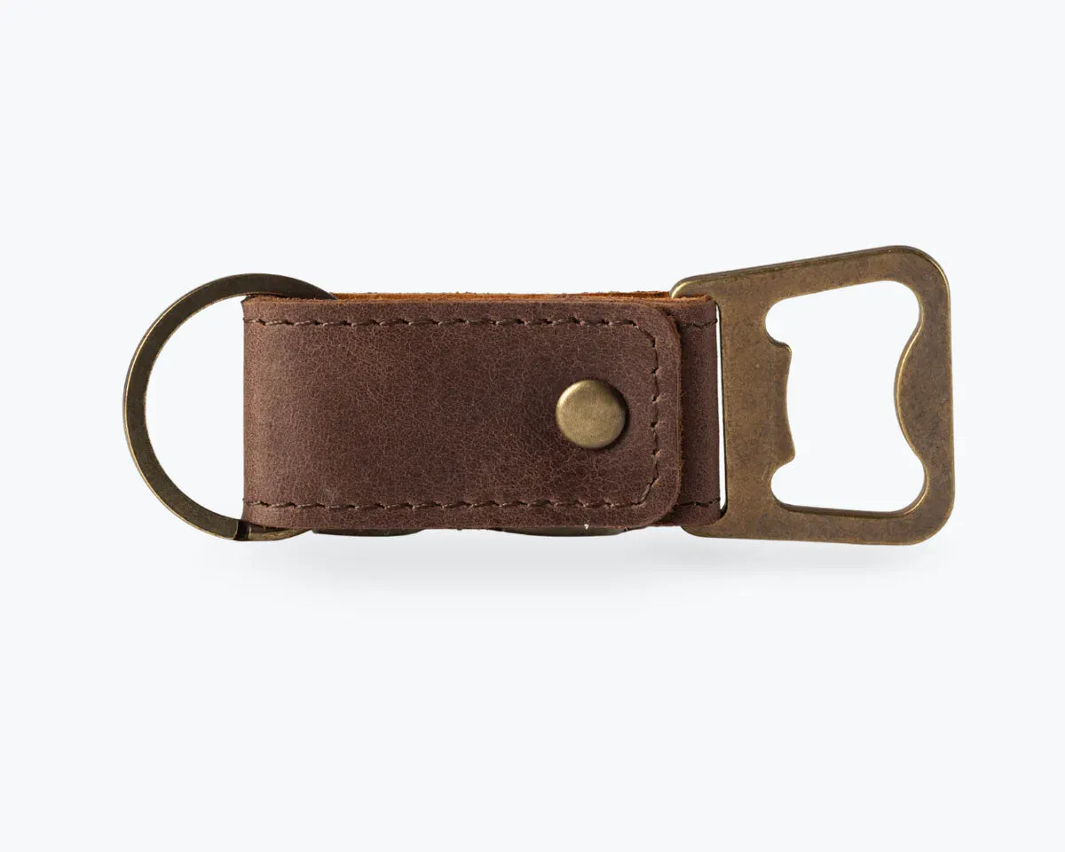 Snakehive Accessories Leather Bottle Opener Vintage Leather Bottle Opener | Leather Accessories
