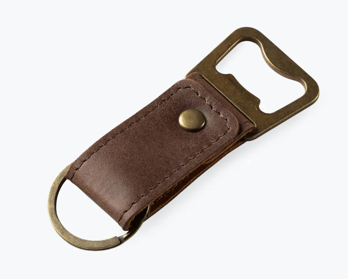 Snakehive Accessories Leather Bottle Opener Vintage Leather Bottle Opener | Leather Accessories