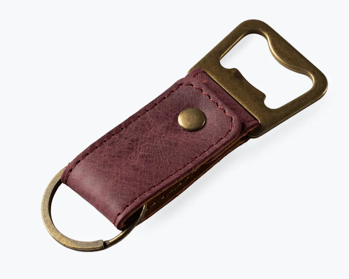 Snakehive Accessories Leather Bottle Opener Vintage Leather Bottle Opener | Leather Accessories