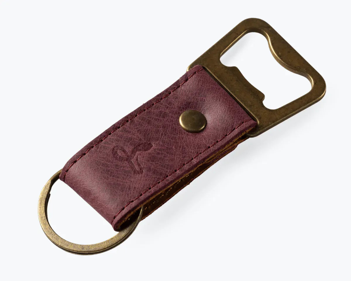 Snakehive Accessories Leather Bottle Opener Vintage Leather Bottle Opener | Leather Accessories