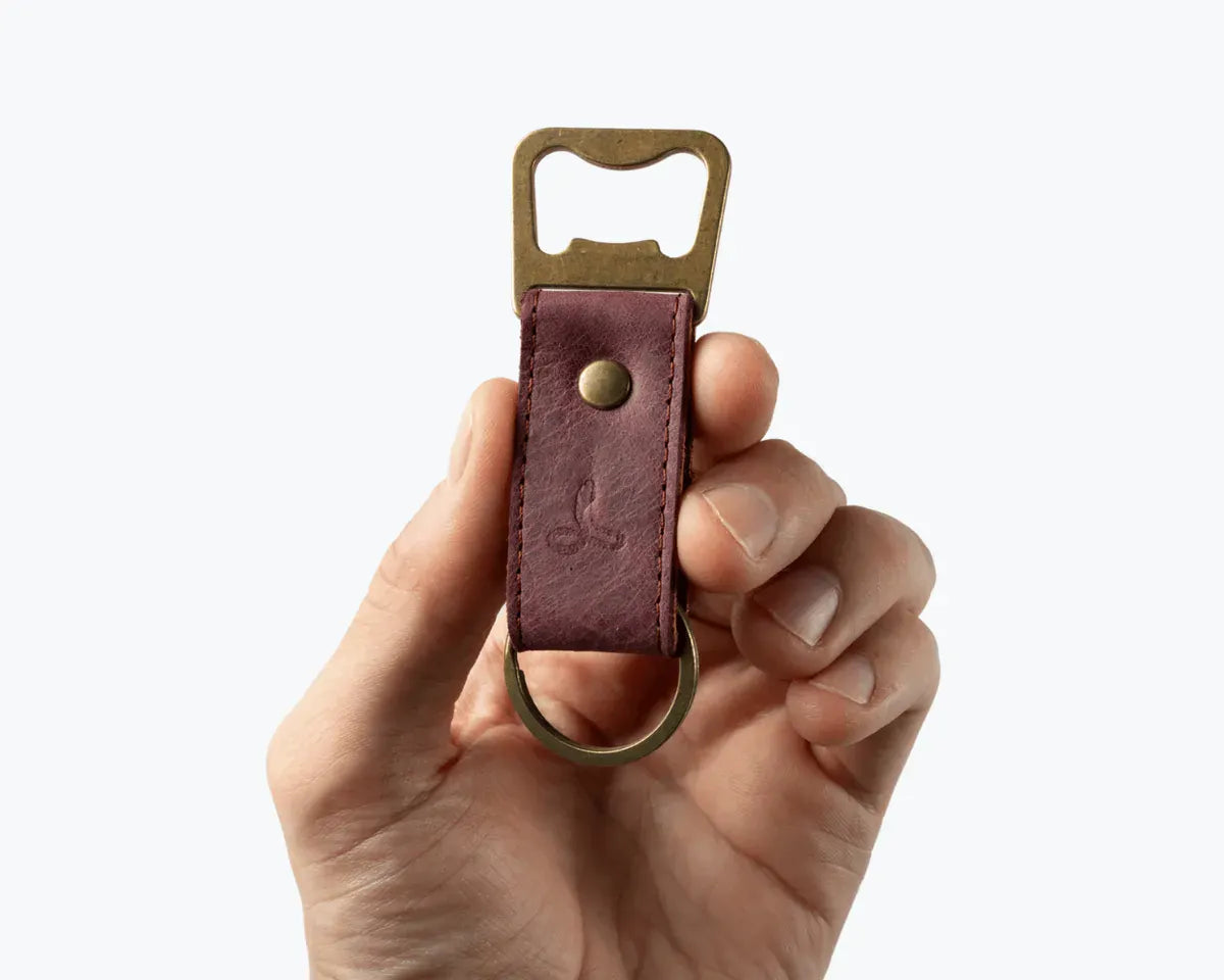 Snakehive Accessories Leather Bottle Opener Vintage Leather Bottle Opener | Leather Accessories