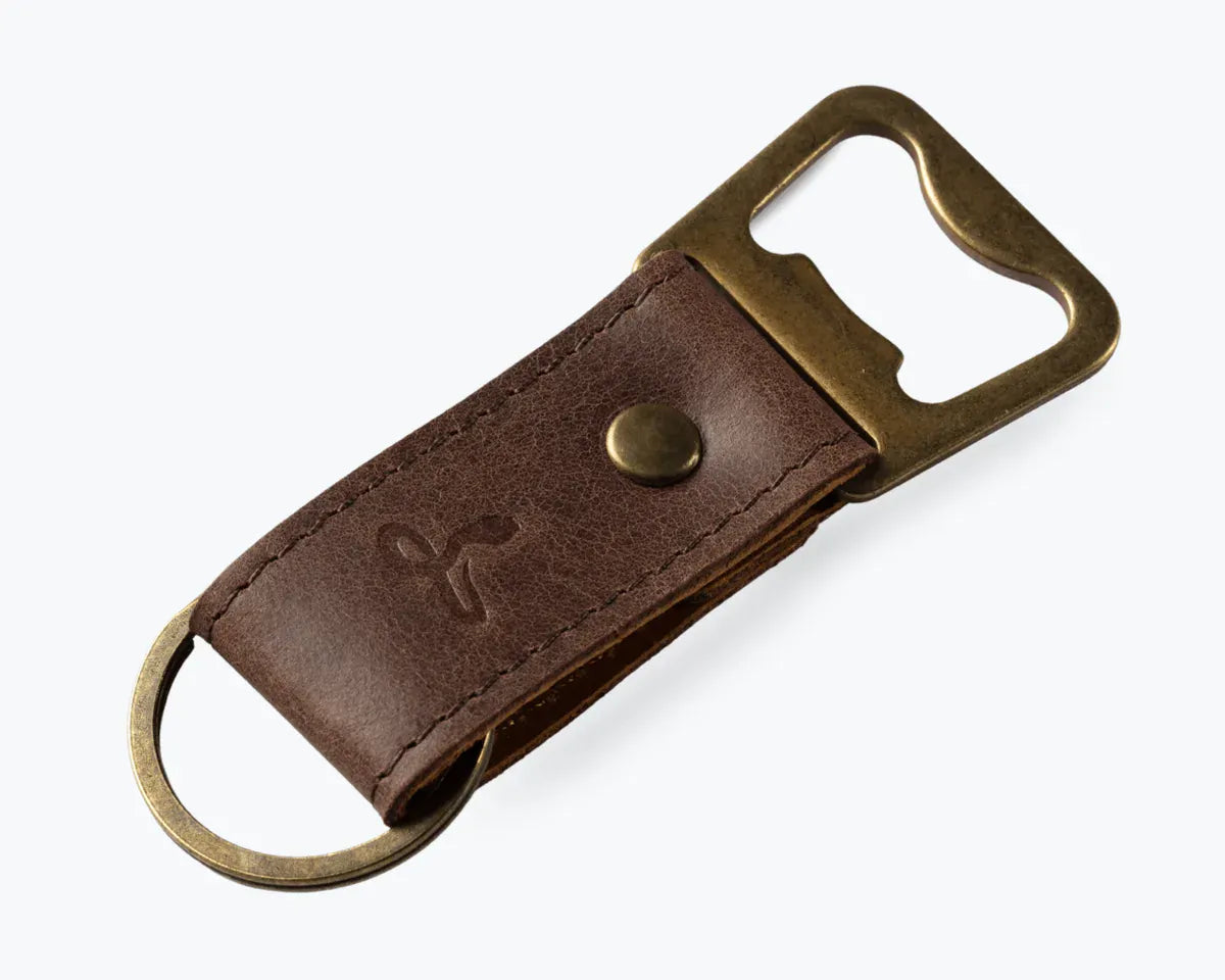 Snakehive Accessories Leather Bottle Opener Vintage Leather Bottle Opener | Leather Accessories