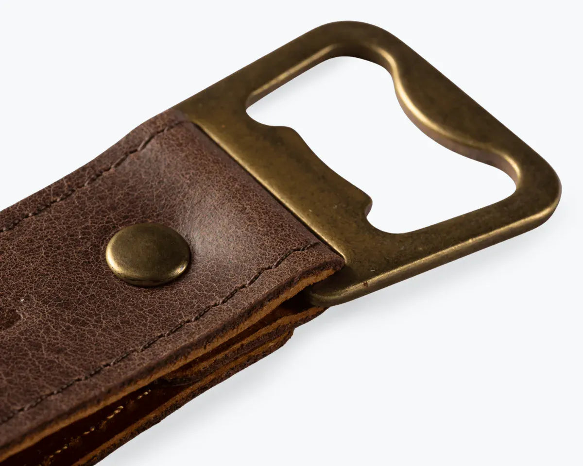 Snakehive Accessories Leather Bottle Opener Vintage Leather Bottle Opener | Leather Accessories