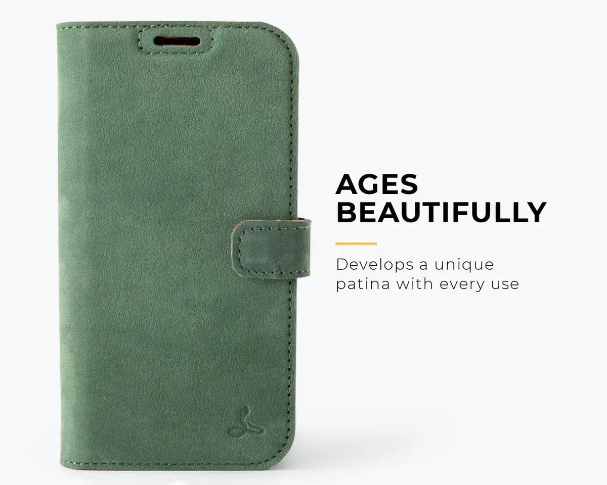 Snakehive Vintage Wallet Apple iPhone 17e / 16e - Vintage Leather Wallet Phone Case Vintage Leather Wallet Case for Apple iPhone 17e / 16e