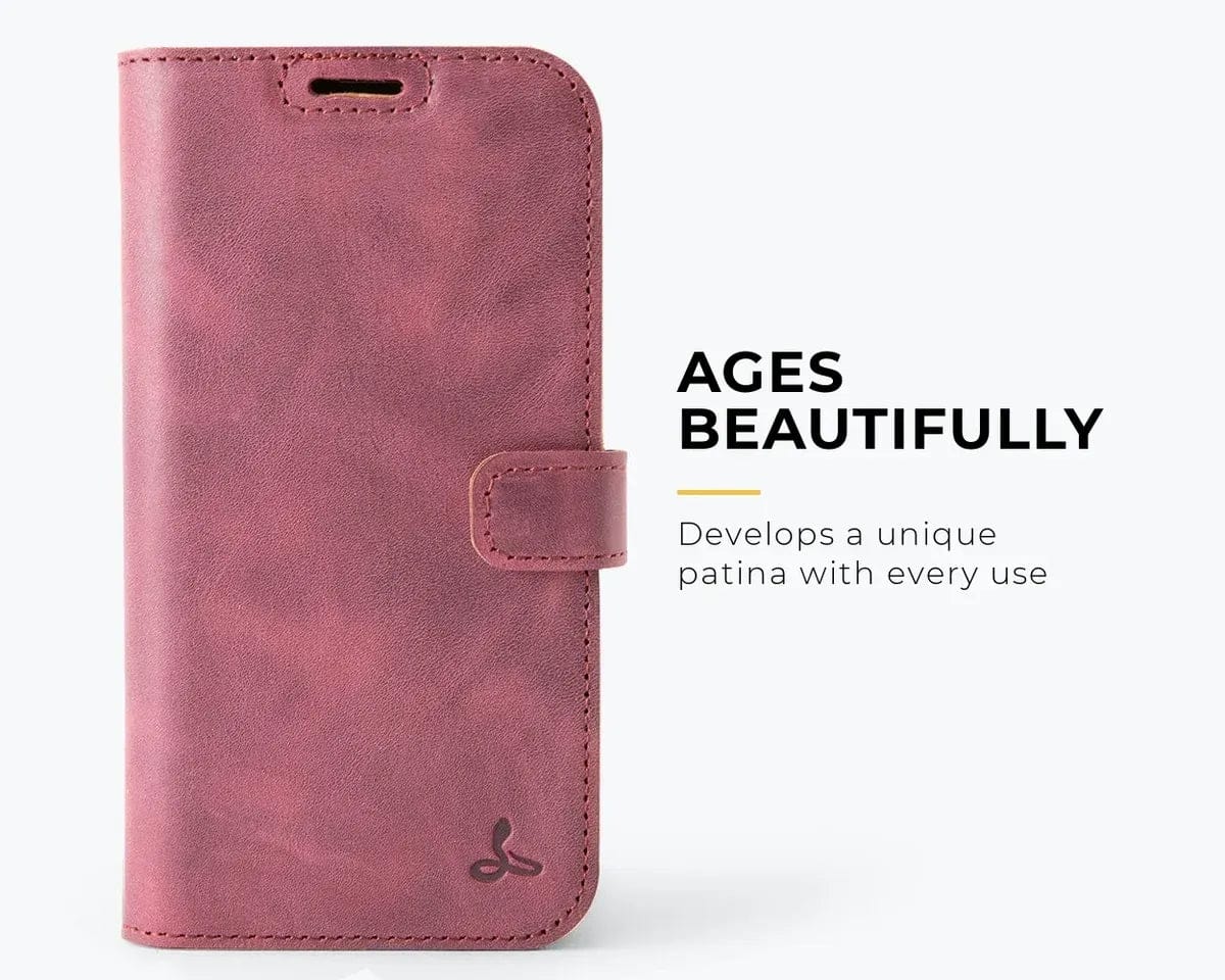 Snakehive Vintage Wallet Apple iPhone 17e / 16e - Vintage Leather Wallet Phone Case Vintage Leather Wallet Case for Apple iPhone 17e / 16e