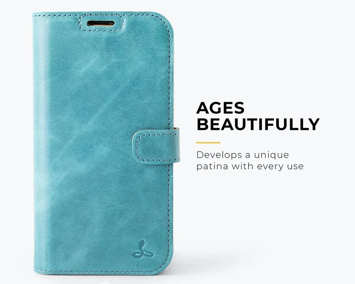 Snakehive Vintage Wallet Apple iPhone 17e / 16e - Vintage Leather Wallet Phone Case Vintage Leather Wallet Case for Apple iPhone 17e / 16e