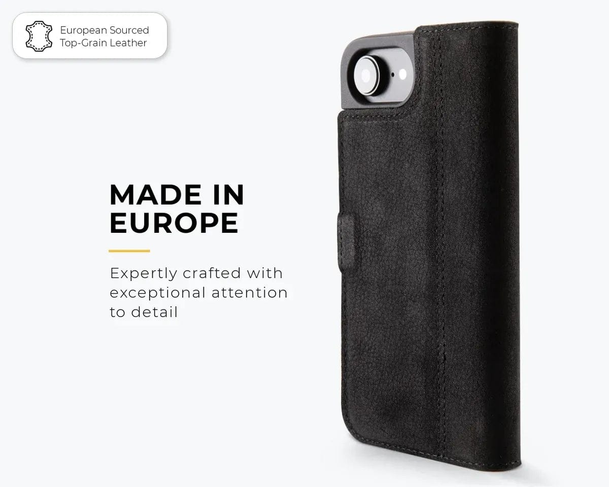 Snakehive Vintage Wallet Apple iPhone 17e / 16e - Vintage Leather Wallet Phone Case Vintage Leather Wallet Case for Apple iPhone 17e / 16e
