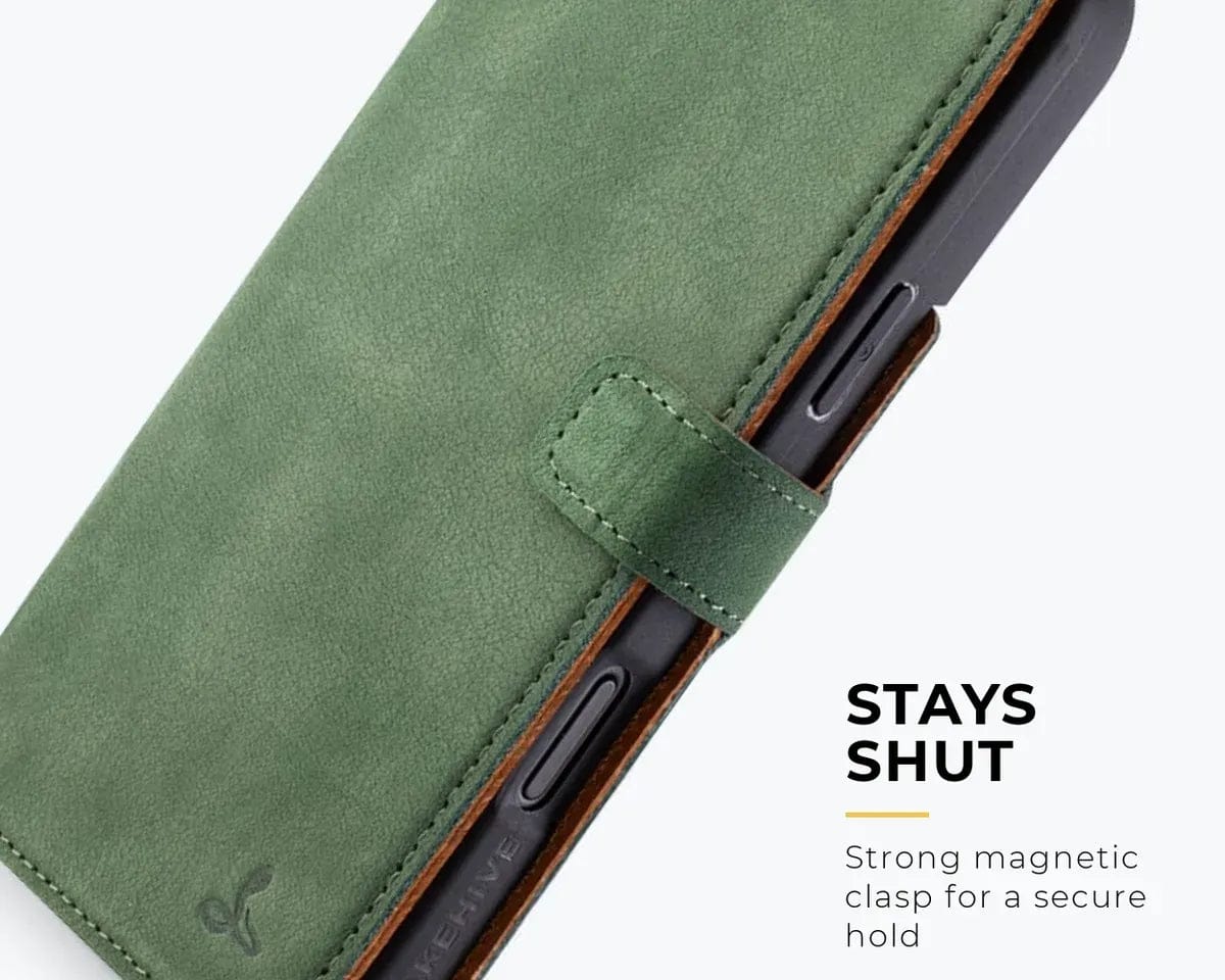 Snakehive Vintage Wallet Apple iPhone 17 Pro Max - Vintage Leather Wallet Phone Case Vintage Leather Wallet Case for Apple iPhone 17 Pro Max