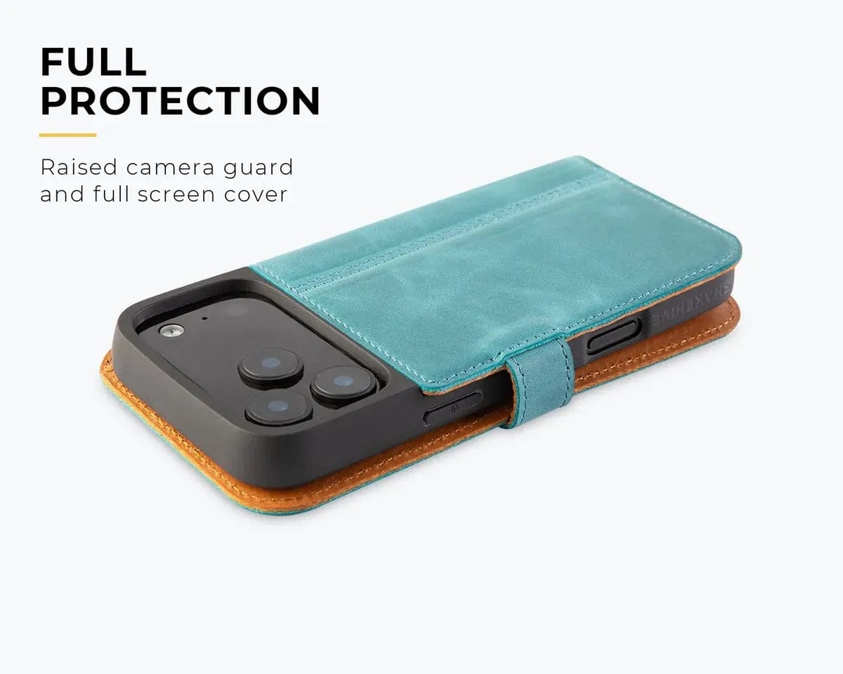 Snakehive Vintage Wallet Apple iPhone 17 Pro Max - Vintage Leather Wallet Phone Case Vintage Leather Wallet Case for Apple iPhone 17 Pro Max