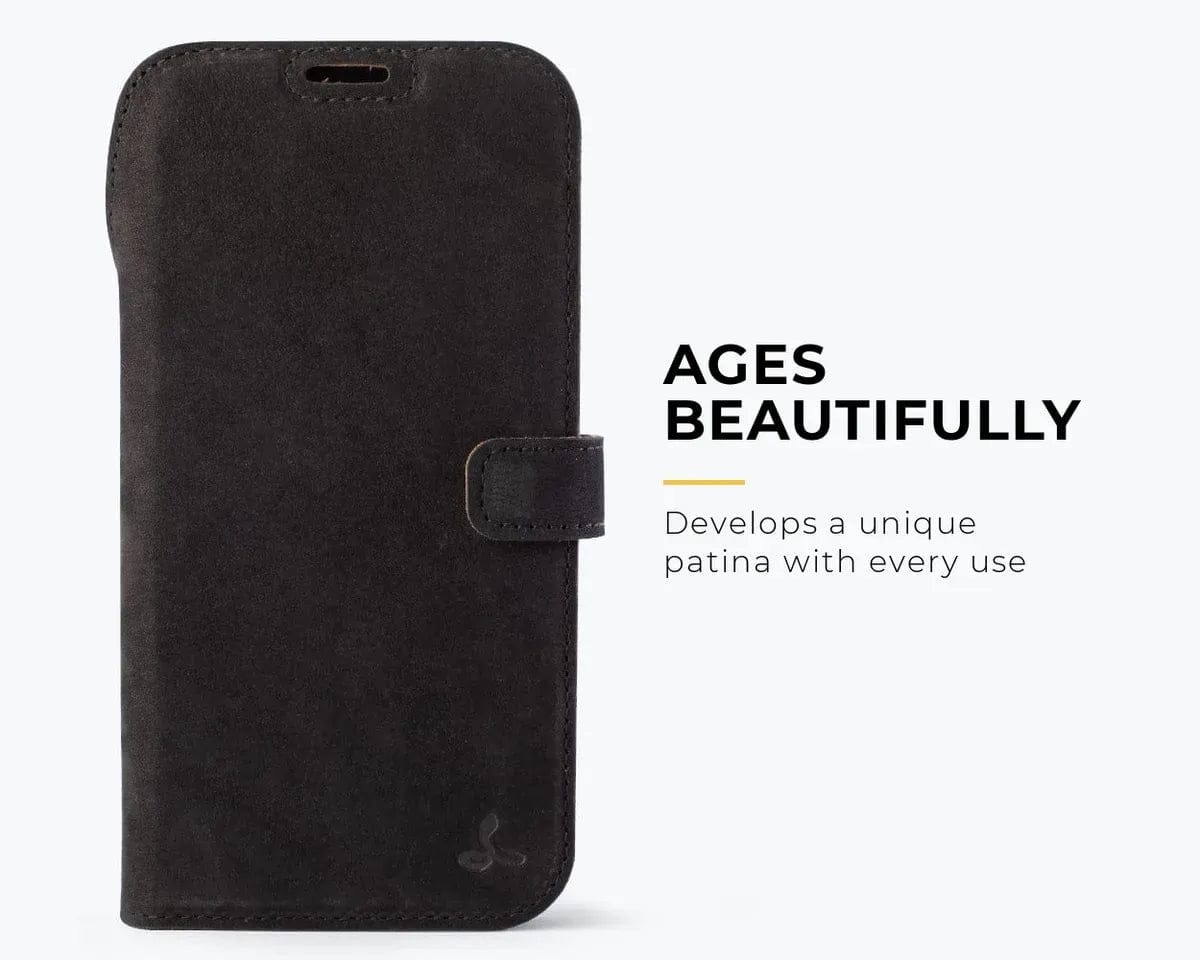 Snakehive Vintage Wallet Apple iPhone 17 Pro Max - Vintage Leather Wallet Phone Case Vintage Leather Wallet Case for Apple iPhone 17 Pro Max