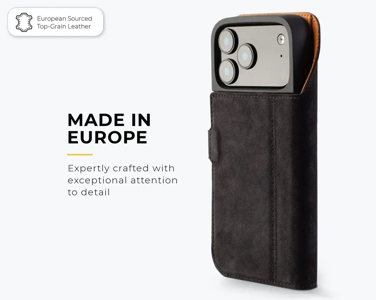 Snakehive Vintage Wallet Apple iPhone 17 Pro Max - Vintage Leather Wallet Phone Case Vintage Leather Wallet Case for Apple iPhone 17 Pro Max