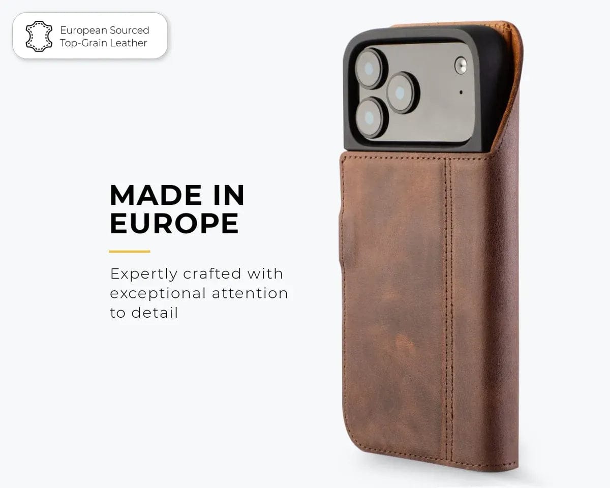 Snakehive Vintage Wallet Apple iPhone 17 Pro Max - Vintage Leather Wallet Phone Case Vintage Leather Wallet Case for Apple iPhone 17 Pro Max