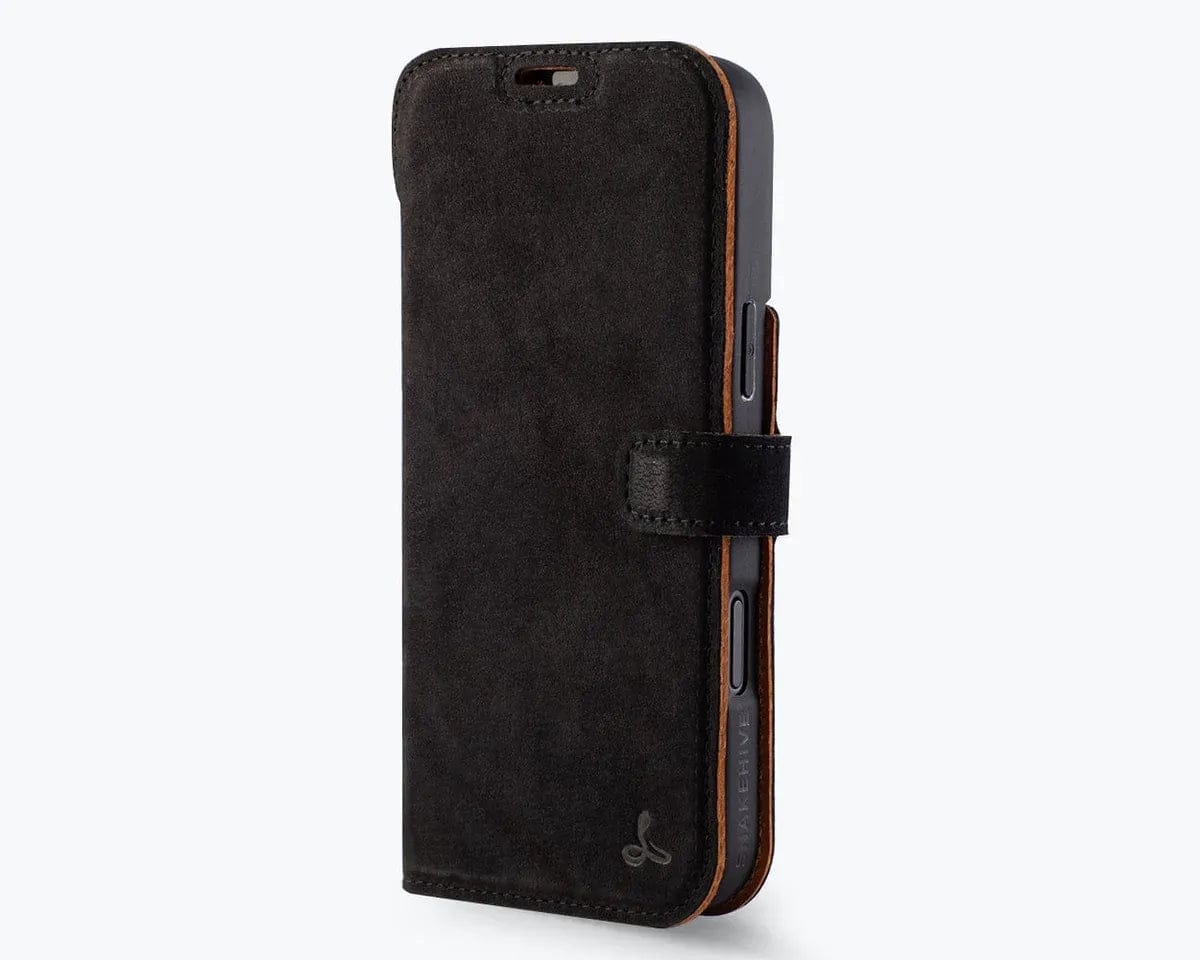 Snakehive Vintage Wallet Apple iPhone 17 Pro Max - Vintage Leather Wallet Phone Case Vintage Leather Wallet Case for Apple iPhone 17 Pro Max