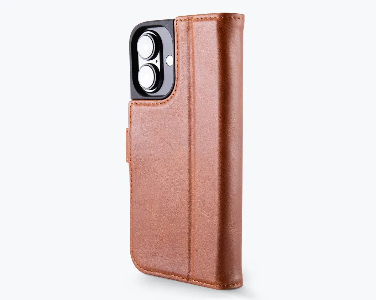 Snakehive Metro Wallet Apple iPhone 16 Plus - Metro Leather Wallet Phone Case Metro Leather Wallet Phone Case for Apple iPhone 16 Plus