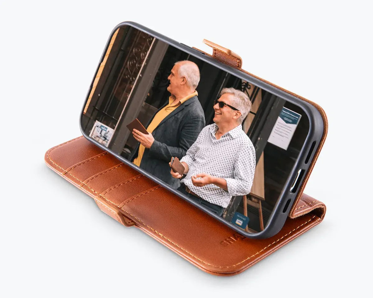 Snakehive Metro Wallet Apple iPhone 15 Pro - Metro Leather Wallet Phone Case Metro Leather Wallet Phone Case for Apple iPhone 15 Pro