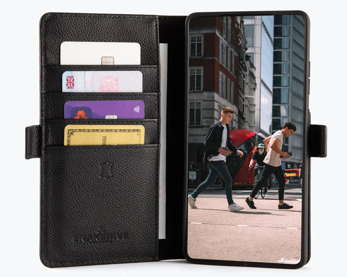 Snakehive Metro Wallet Samsung Galaxy S25 Ultra - Metro Leather Wallet Phone Case Metro Leather Wallet Phone Case for Samsung Galaxy S25 Ultra