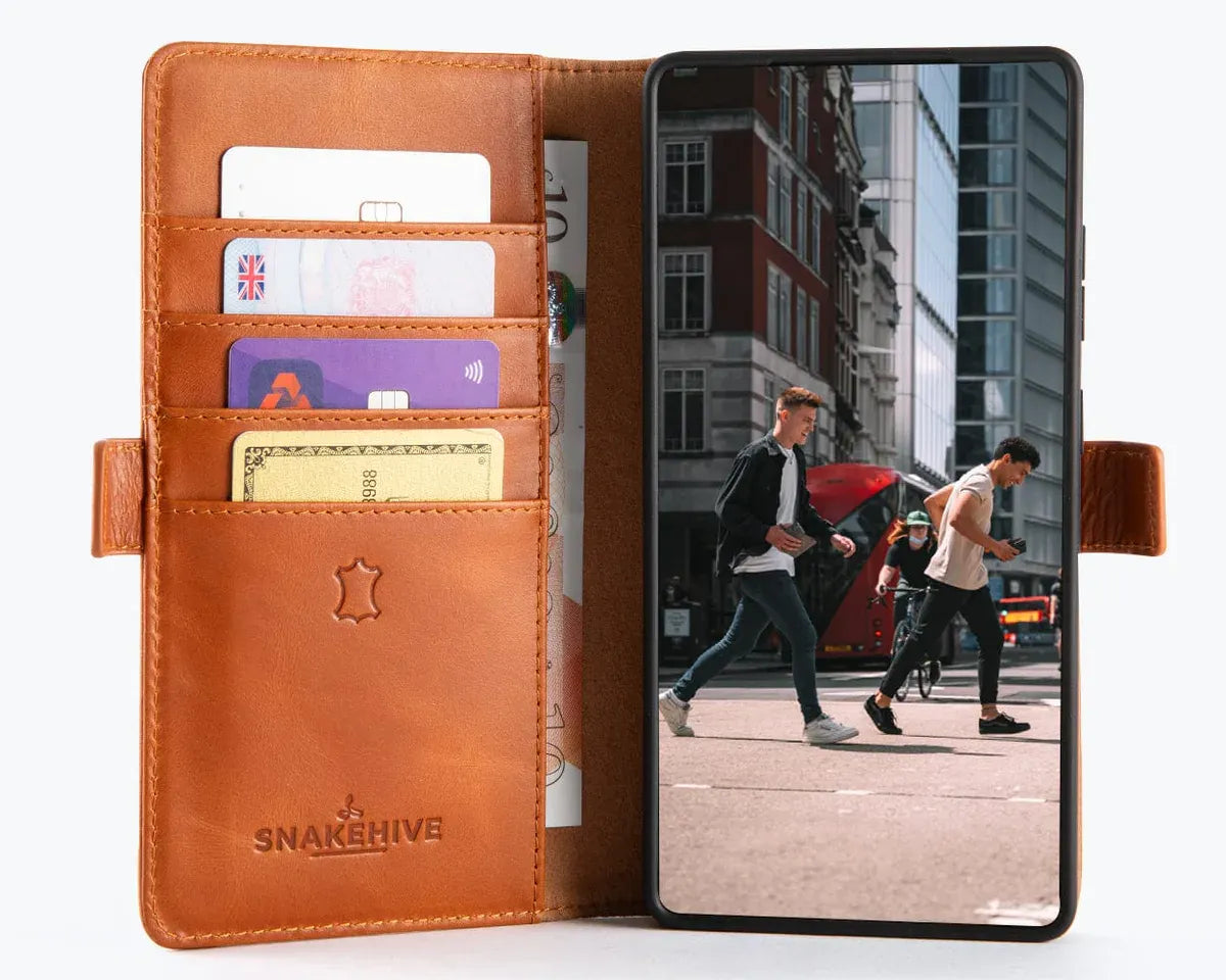 Snakehive Metro Wallet Samsung Galaxy S25 Ultra - Metro Leather Wallet Phone Case Metro Leather Wallet Phone Case for Samsung Galaxy S25 Ultra
