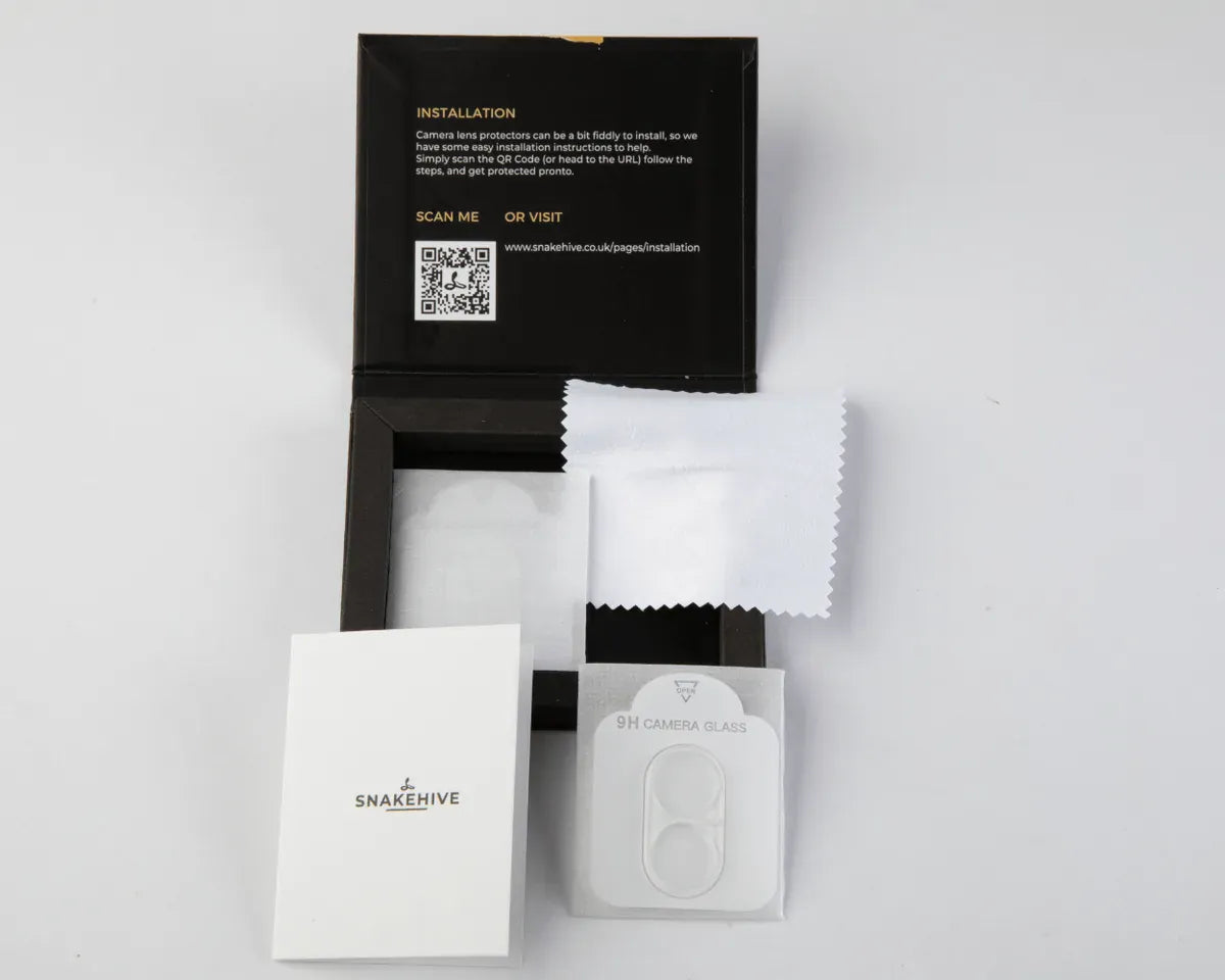 Snakehive Camera Glass Apple iPhone 16 / iPhone 16 Plus - Glass Camera Lens Protector (x2) Glass Camera Lens Protector for iPhone 16/Plus
