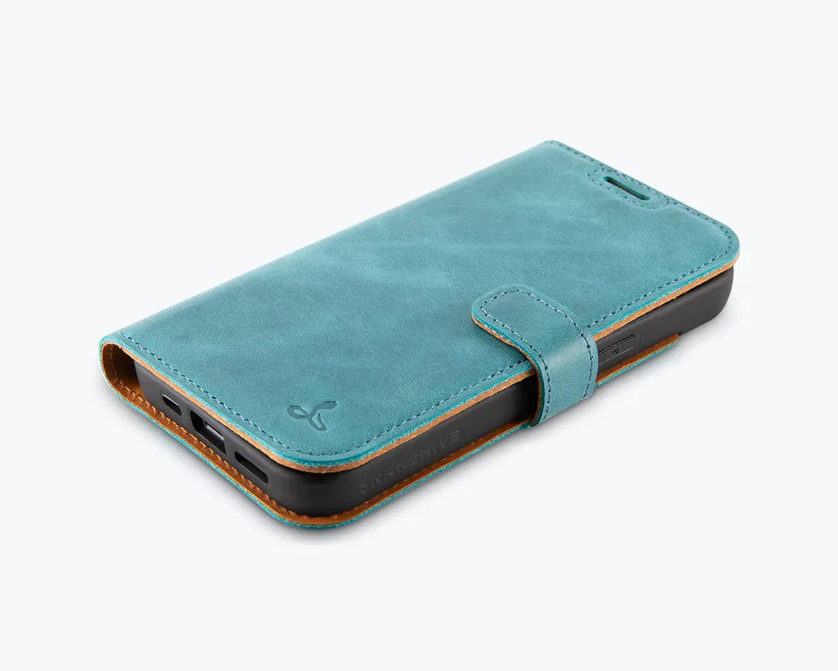 Snakehive Vintage Wallet Apple iPhone 17e / 16e - Vintage Leather Wallet Phone Case Vintage Leather Wallet Case for Apple iPhone 17e / 16e