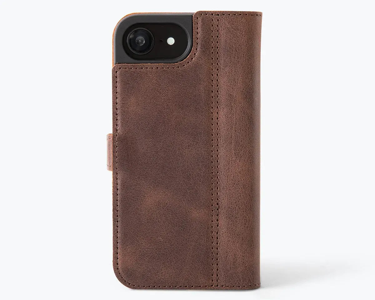 Snakehive Vintage Wallet Apple iPhone 17e / 16e - Vintage Leather Wallet Phone Case Vintage Leather Wallet Case for Apple iPhone 17e / 16e