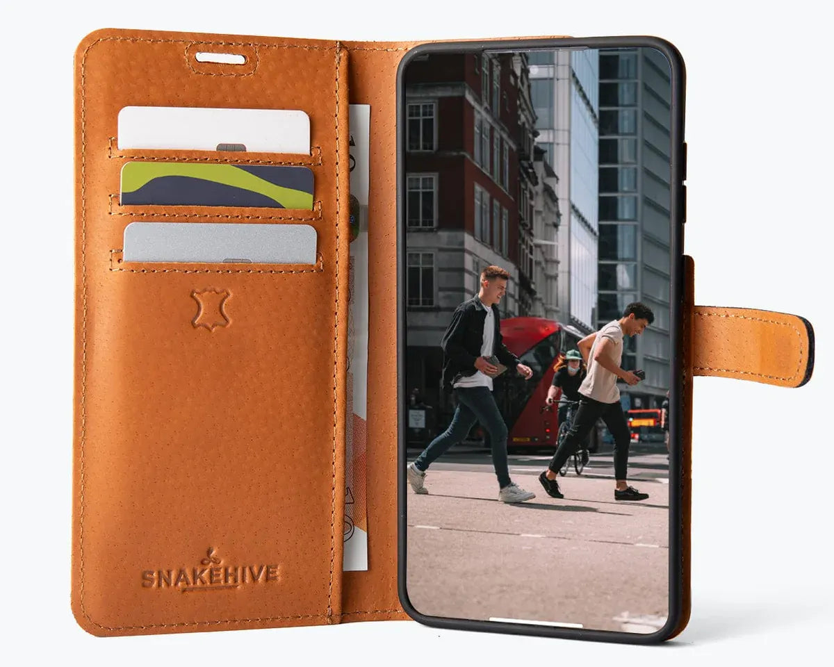 Snakehive Vintage Wallet Samsung Galaxy S25 Edge - Vintage Leather Wallet Phone Case Vintage Leather Wallet Case for Samsung Galaxy S25 Edge