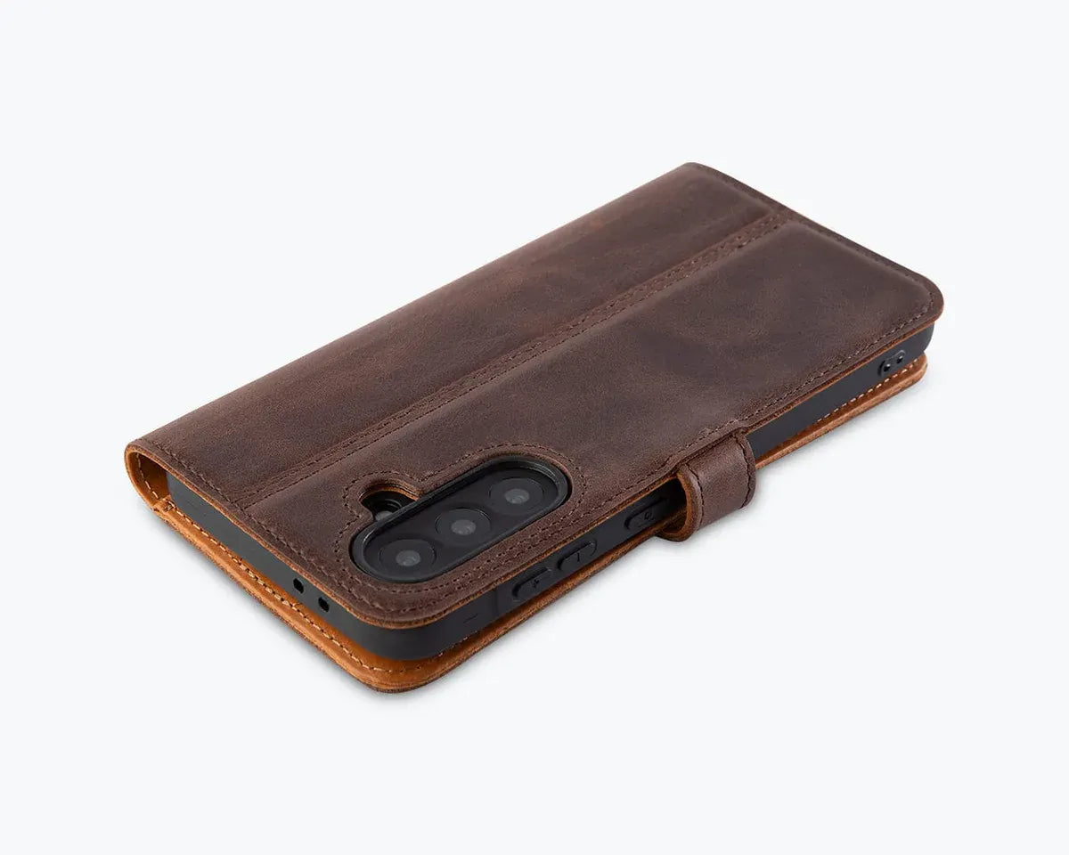 Snakehive Vintage Wallet Samsung Galaxy A56 - Vintage Leather Wallet Phone Case Vintage Leather Wallet Case for Samsung Galaxy A56