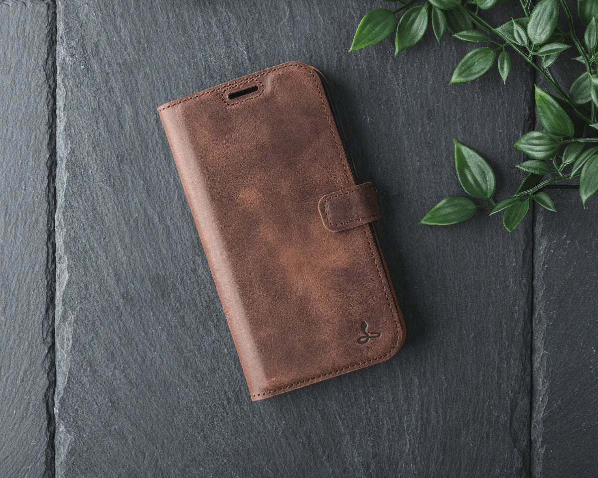 Snakehive Vintage Wallet Google Pixel 9A - Vintage Leather Wallet Phone Case Vintage Leather Wallet Case for Google Pixel 9A