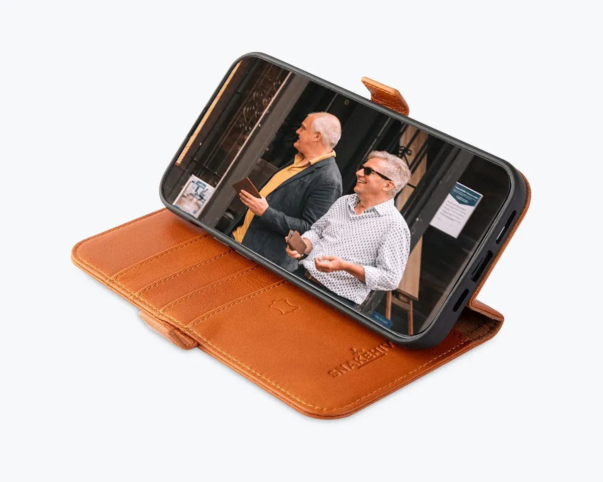 Snakehive UK Metro Wallet Apple iPhone 15 Plus - Metro Leather Wallet Phone Case Metro Leather Wallet Phone Case for iPhone 15 Plus