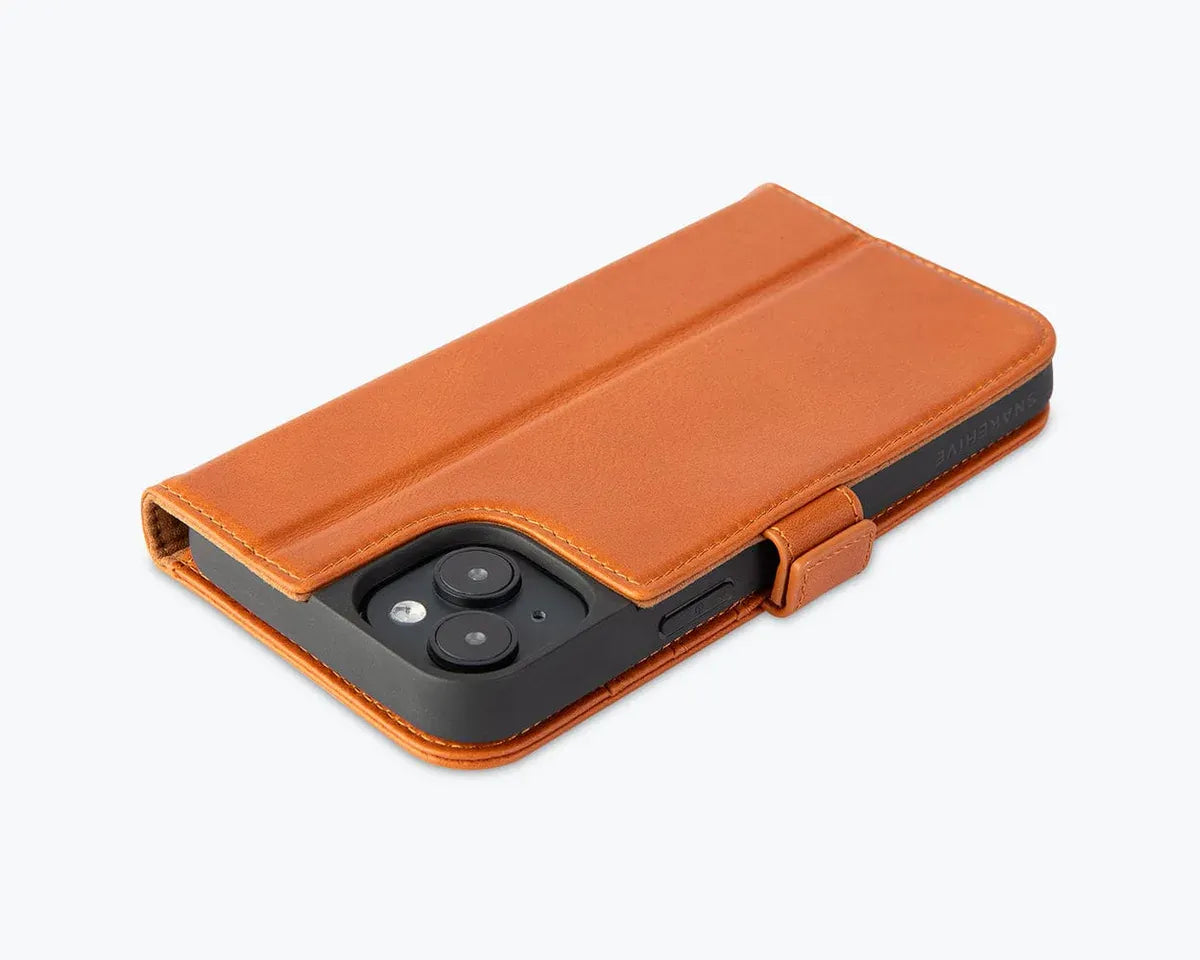 Snakehive UK Metro Wallet Apple iPhone 15 Plus - Metro Leather Wallet Phone Case Metro Leather Wallet Phone Case for iPhone 15 Plus
