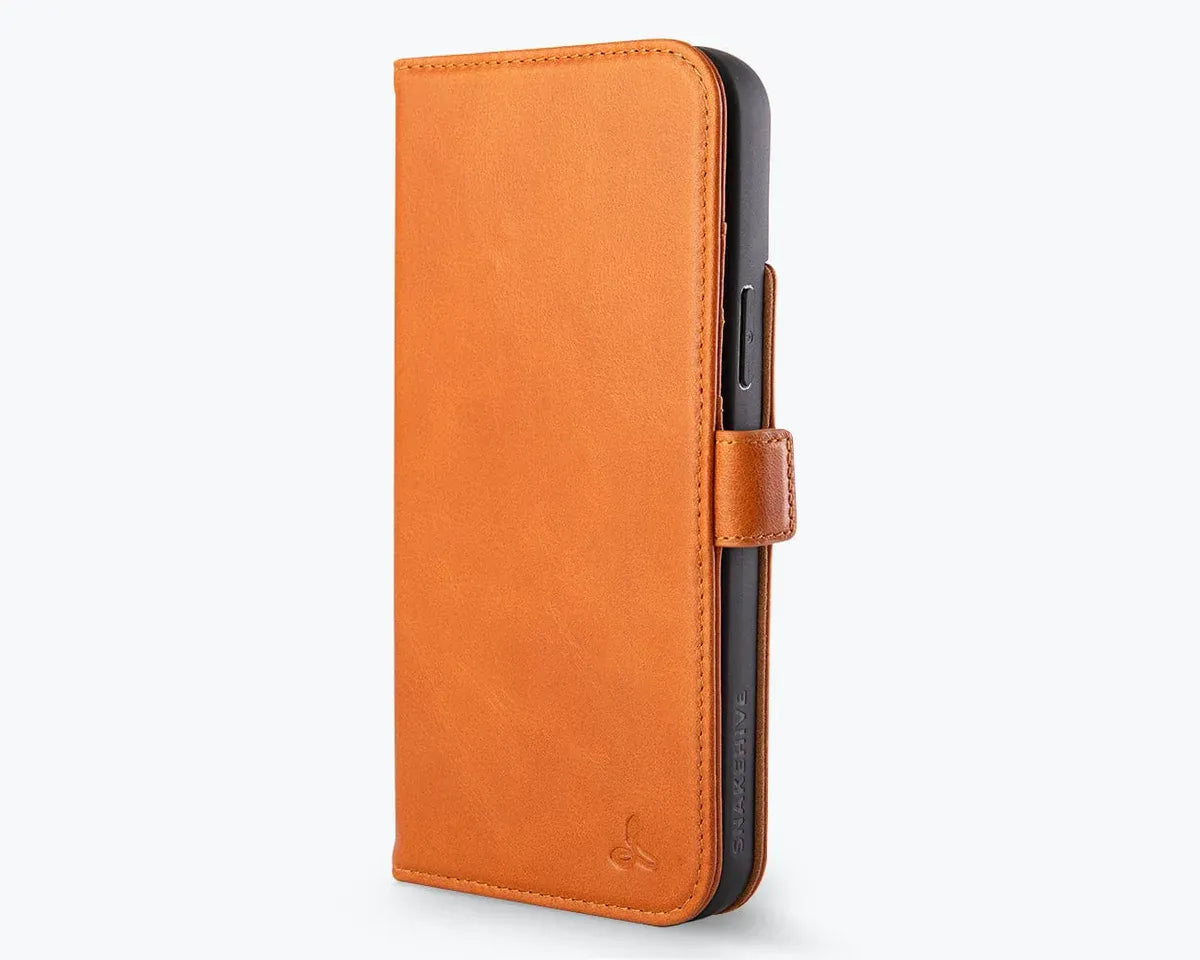 Snakehive UK Metro Wallet Apple iPhone 15 Plus - Metro Leather Wallet Phone Case Metro Leather Wallet Phone Case for iPhone 15 Plus