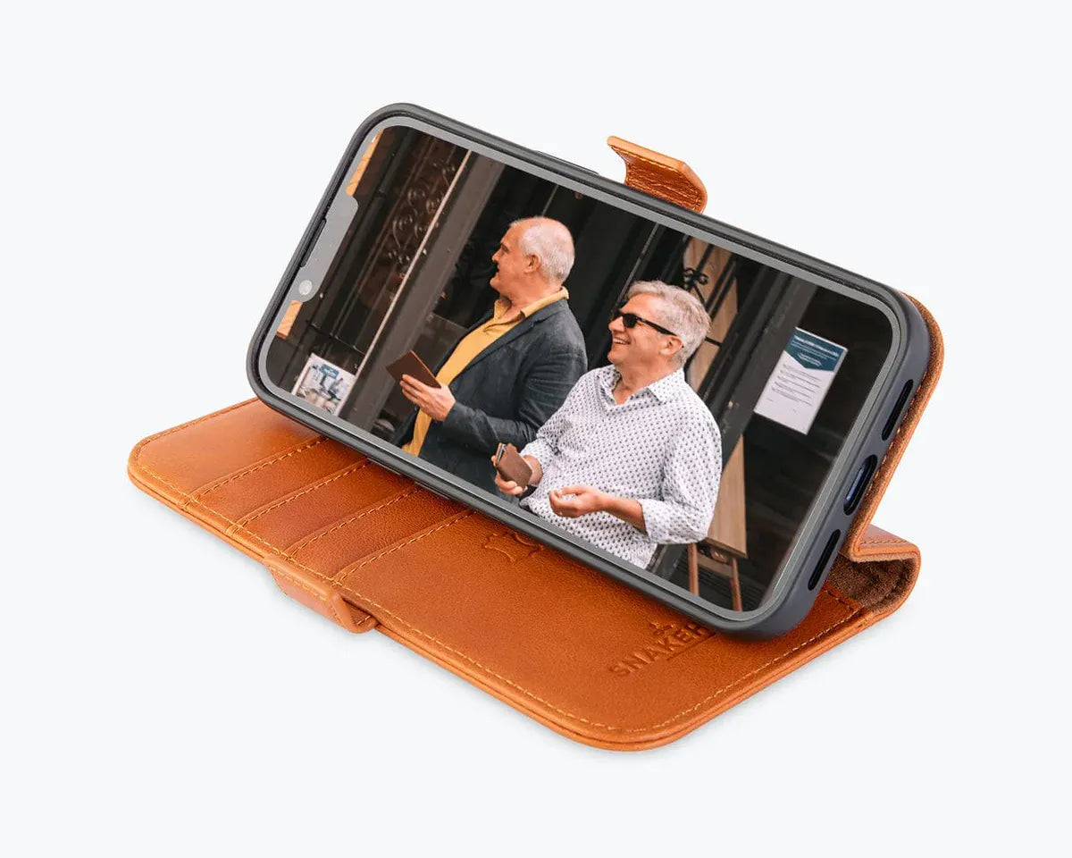 Snakehive UK Metro Wallet Apple iPhone 14 - Metro Leather Wallet Phone Case Metro Leather Wallet Phone Case for Apple iPhone 14
