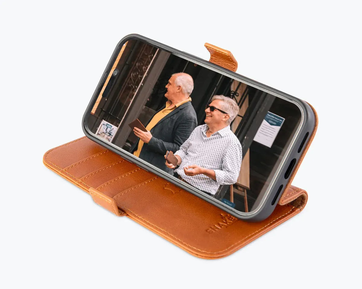 Snakehive UK Metro Wallet Apple iPhone 14 Pro - Metro Leather Wallet Phone Case Metro Leather Wallet Phone Case for Apple iPhone 14 Pro
