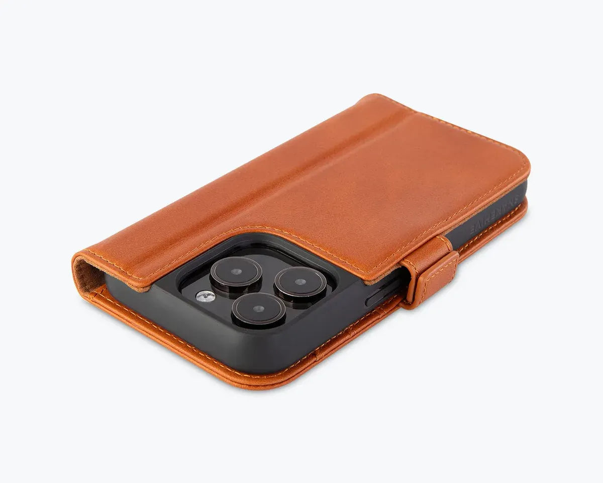 Snakehive UK Metro Wallet Apple iPhone 14 Pro - Metro Leather Wallet Phone Case Metro Leather Wallet Phone Case for Apple iPhone 14 Pro