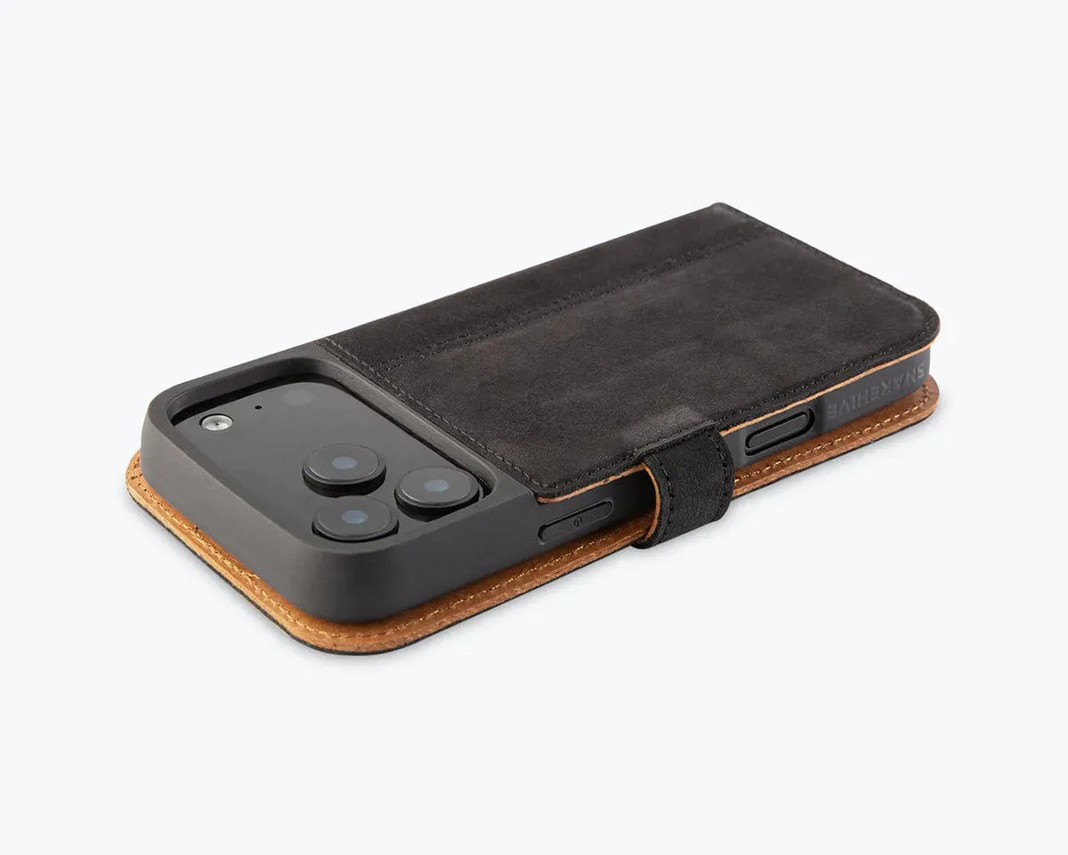 Snakehive Vintage Wallet Apple iPhone 17 Pro Max - Vintage Leather Wallet Phone Case Vintage Leather Wallet Case for Apple iPhone 17 Pro Max