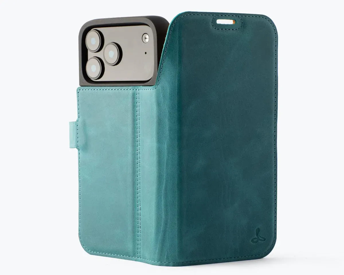 Snakehive Vintage Wallet Apple iPhone 17 Pro Max - Vintage Leather Wallet Phone Case Vintage Leather Wallet Case for Apple iPhone 17 Pro Max