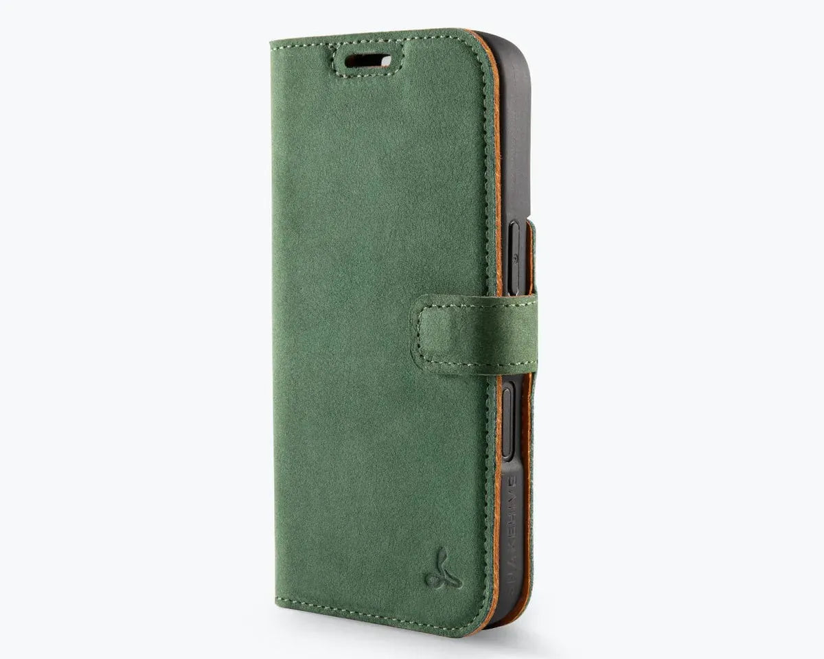 Snakehive Vintage Wallet Apple iPhone 16 - Vintage Leather Wallet Phone Case Vintage Leather Wallet Case for Apple iPhone 16