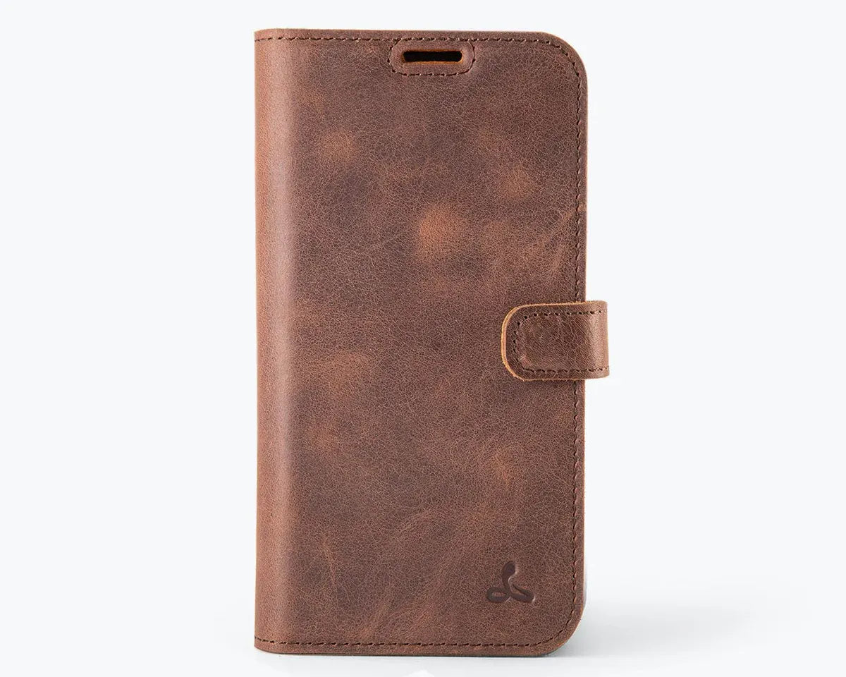 Snakehive Vintage Wallet Apple iPhone 16 - Vintage Leather Wallet Phone Case Vintage Leather Wallet Case for Apple iPhone 16