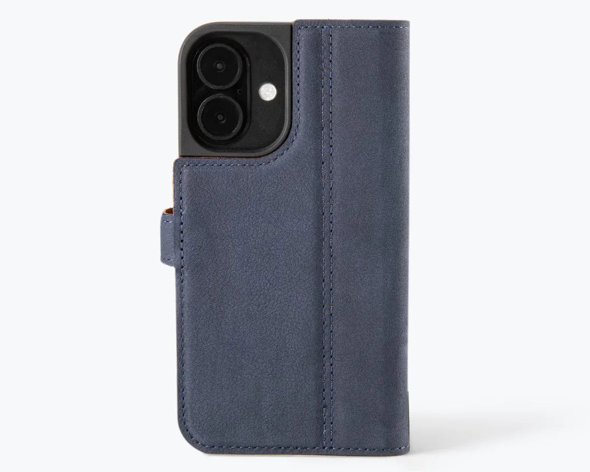 Snakehive Vintage Wallet Apple iPhone 16 - Vintage Leather Wallet Phone Case Vintage Leather Wallet Case for Apple iPhone 16
