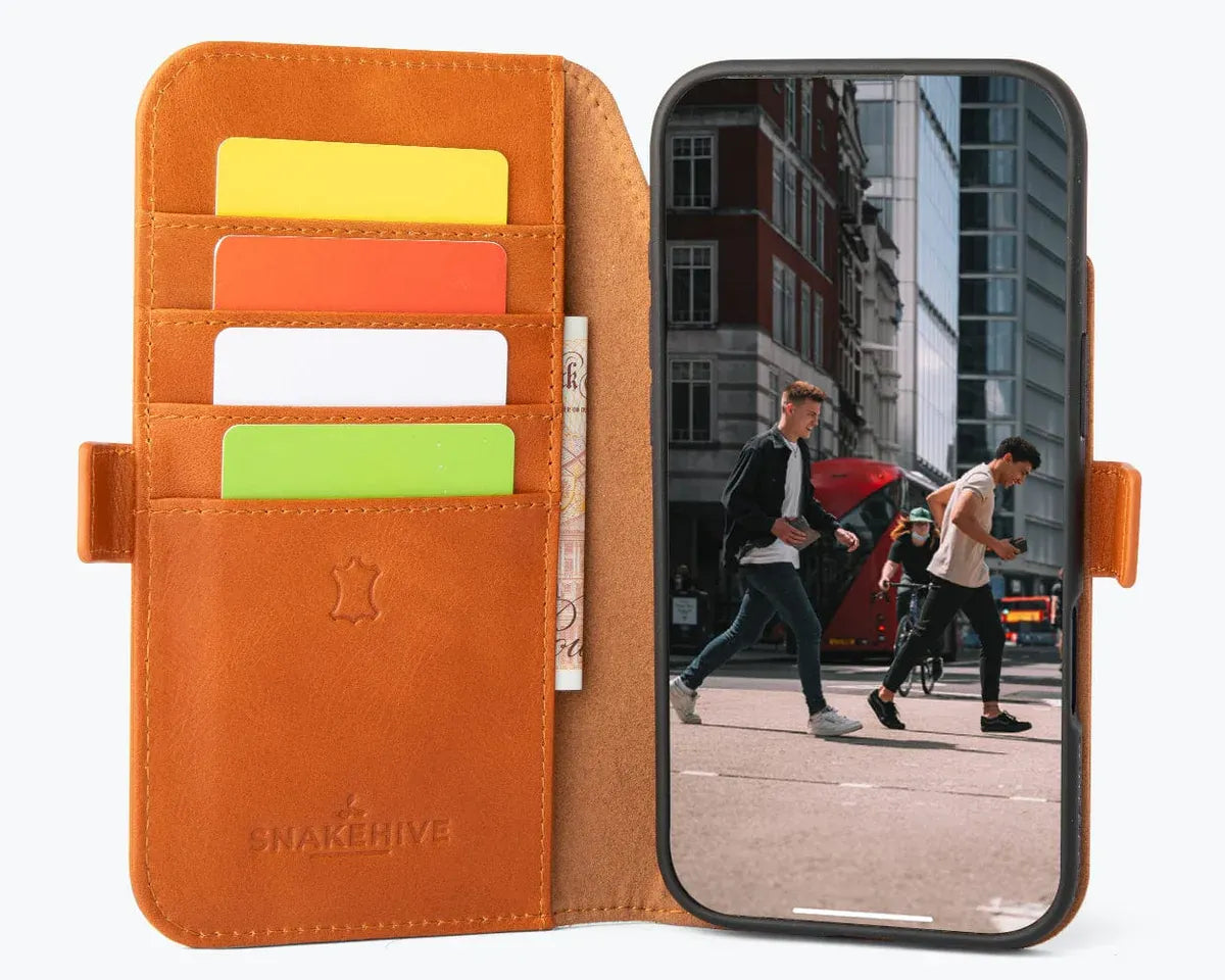 Snakehive Metro Wallet Apple iPhone Air - Metro Leather Wallet Phone Case Metro Leather Wallet Phone Case for iPhone Air