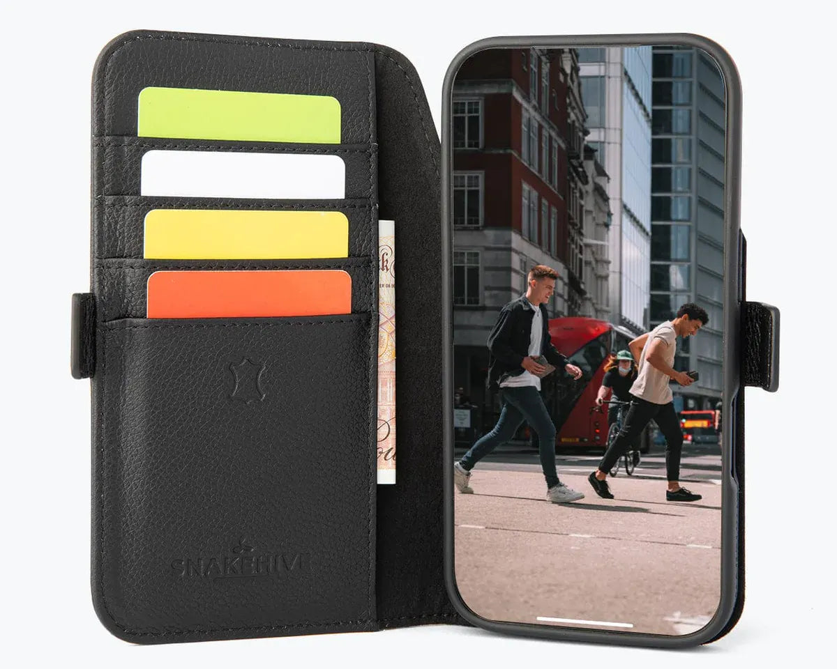 Snakehive Metro Wallet Apple iPhone 17 Pro Max - Metro Leather Wallet Phone Case Metro Leather Wallet Phone Case for iPhone 17 Pro Max