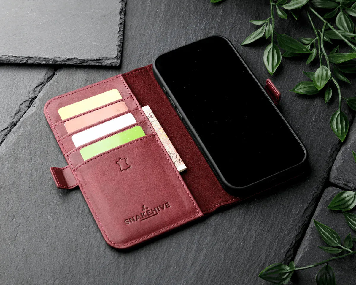 Snakehive Metro Wallet Apple iPhone 17 - Metro Leather Wallet Phone Case Metro Leather Wallet Phone Case for iPhone 17