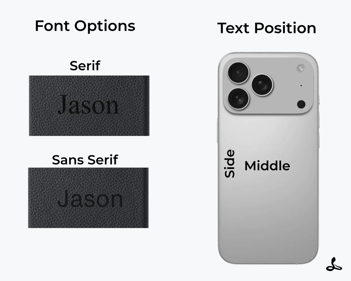 Snakehive Metro Bumper Case Personalised Slim Leather iPhone Case Personalised iPhone Case | Slim Leather Phone Case