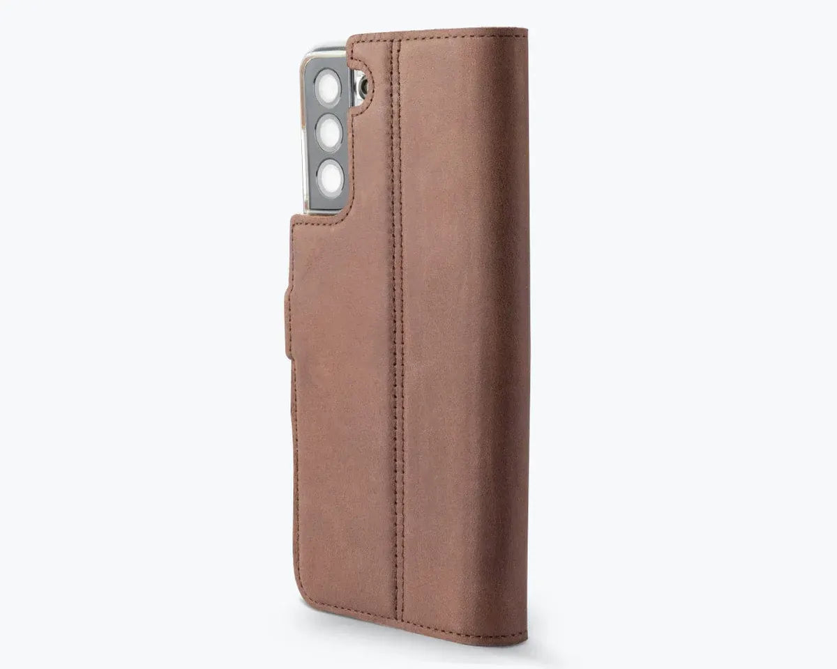 Snakehive UK Vintage Wallet Samsung Galaxy S21 Plus - Vintage Leather Wallet Phone Case Vintage Leather Wallet Case for Samsung Galaxy S21 Plus