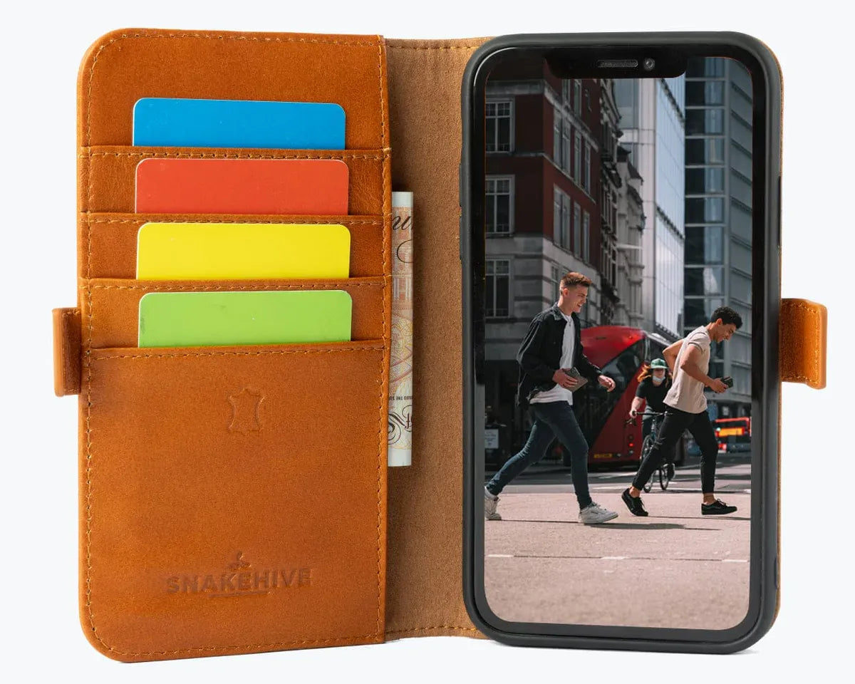 Snakehive Metro Wallet Apple iPhone 11 - Metro Leather Wallet Phone Case Metro Leather Wallet Phone Case for iPhone 11