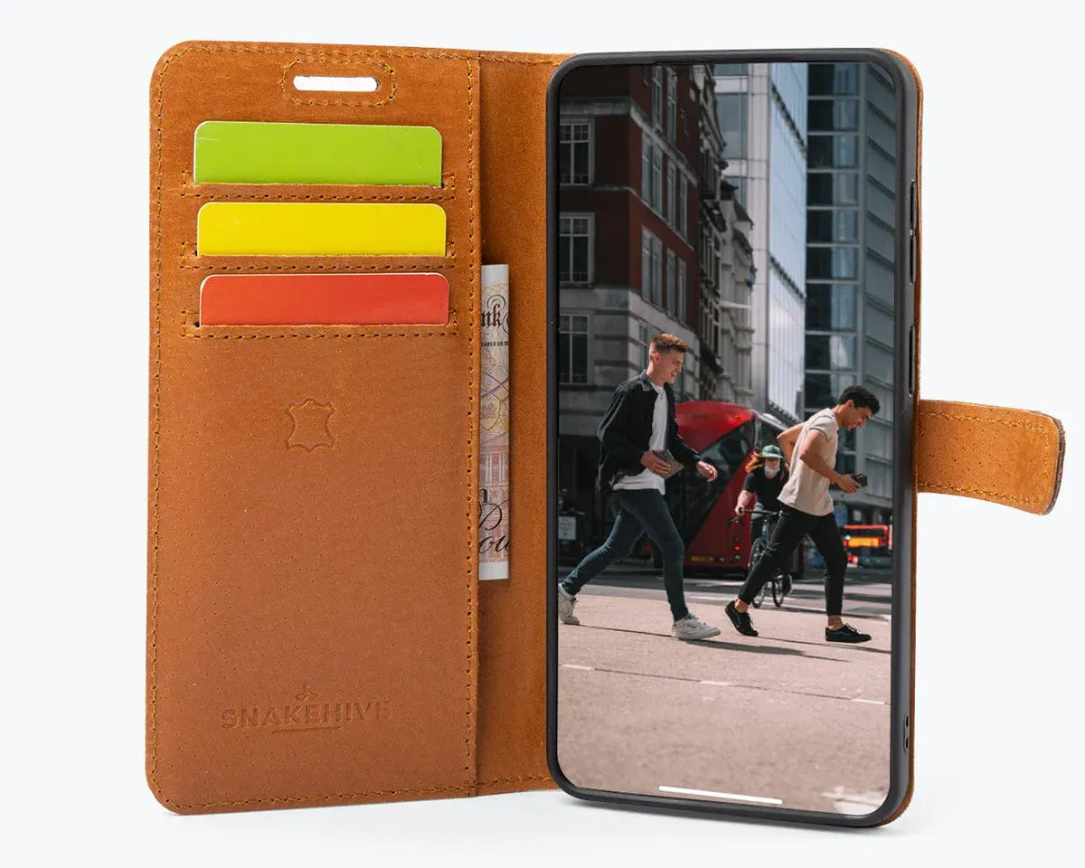 Snakehive Vintage Wallet Samsung Galaxy S26 Plus - Vintage Leather Wallet Phone Case Vintage Leather Wallet Case for Samsung Galaxy S26 Plus