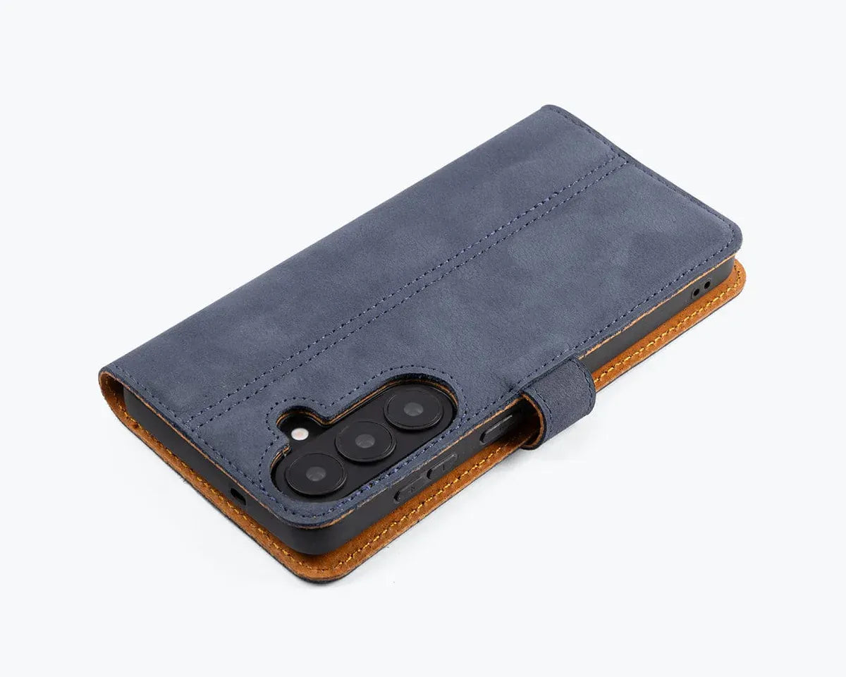 Snakehive Vintage Wallet Samsung Galaxy S26 Plus - Vintage Leather Wallet Phone Case Vintage Leather Wallet Case for Samsung Galaxy S26 Plus